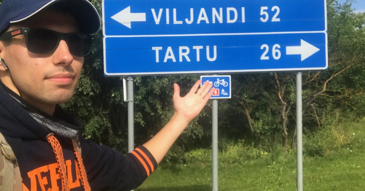 Viljandi noormees kõndis Tartusse