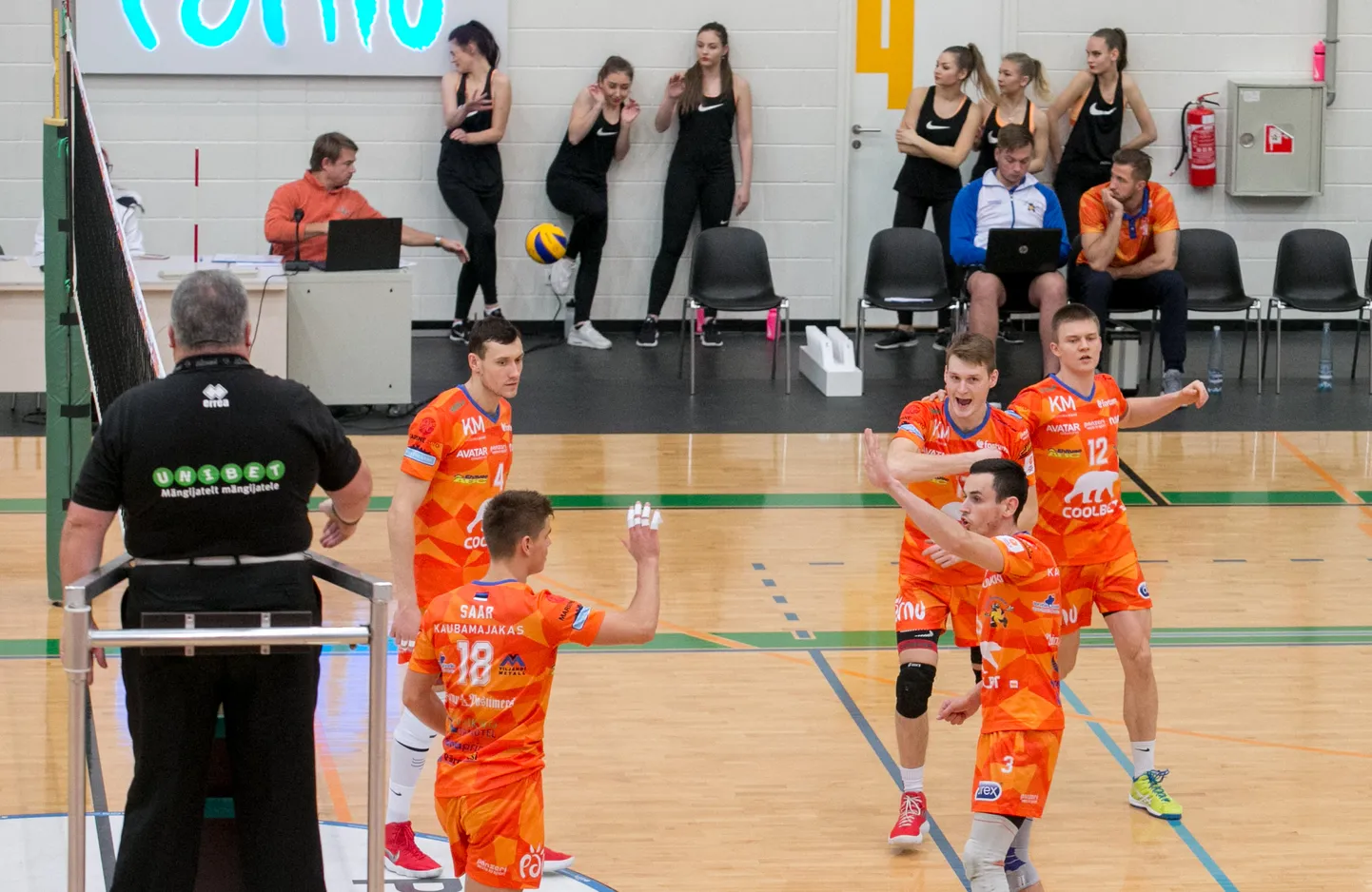 Pärnu võrkpalliklubi meeskond. Arhiivifoto.