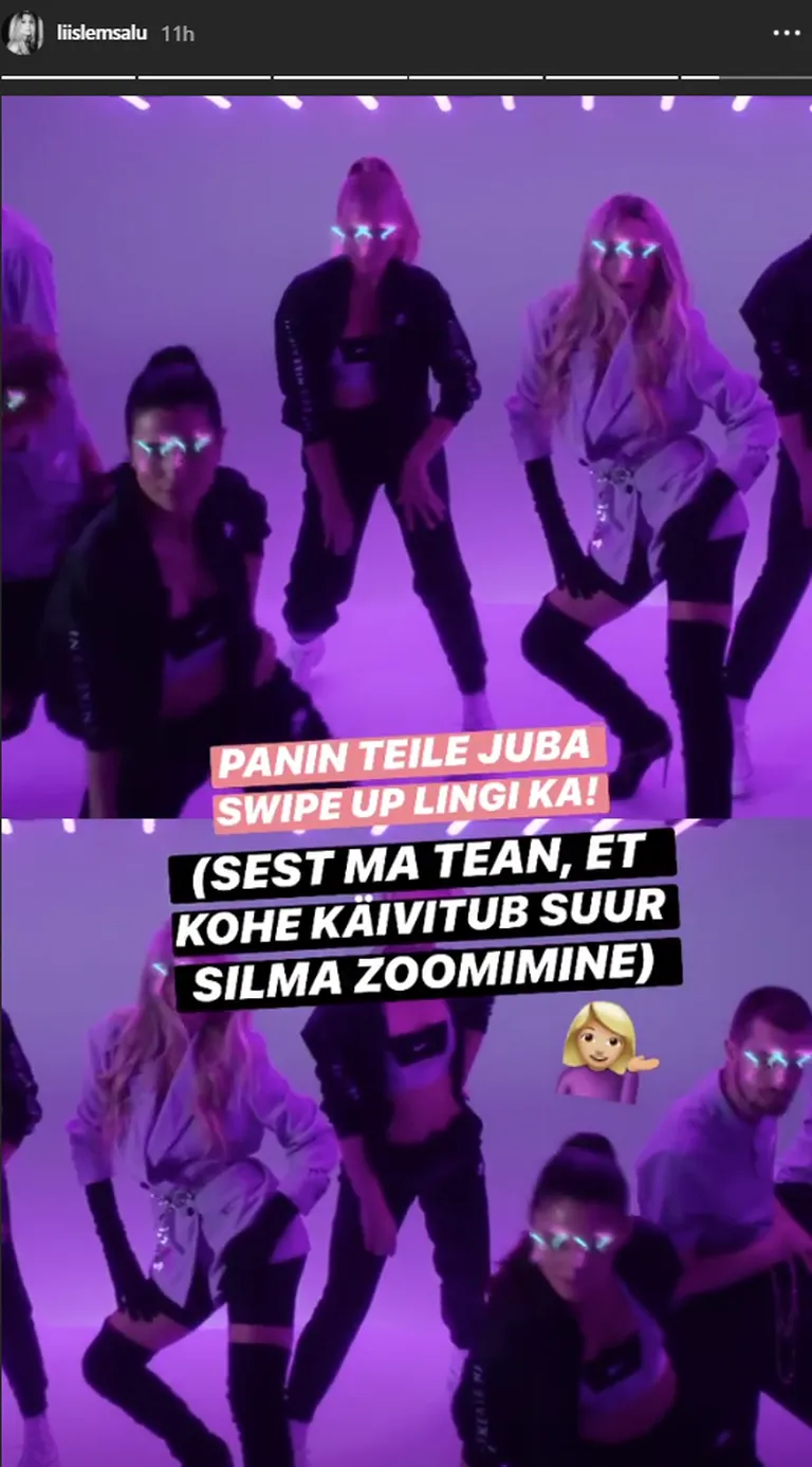 Kaader Liis Lemsalu uue singli muusikavideost.