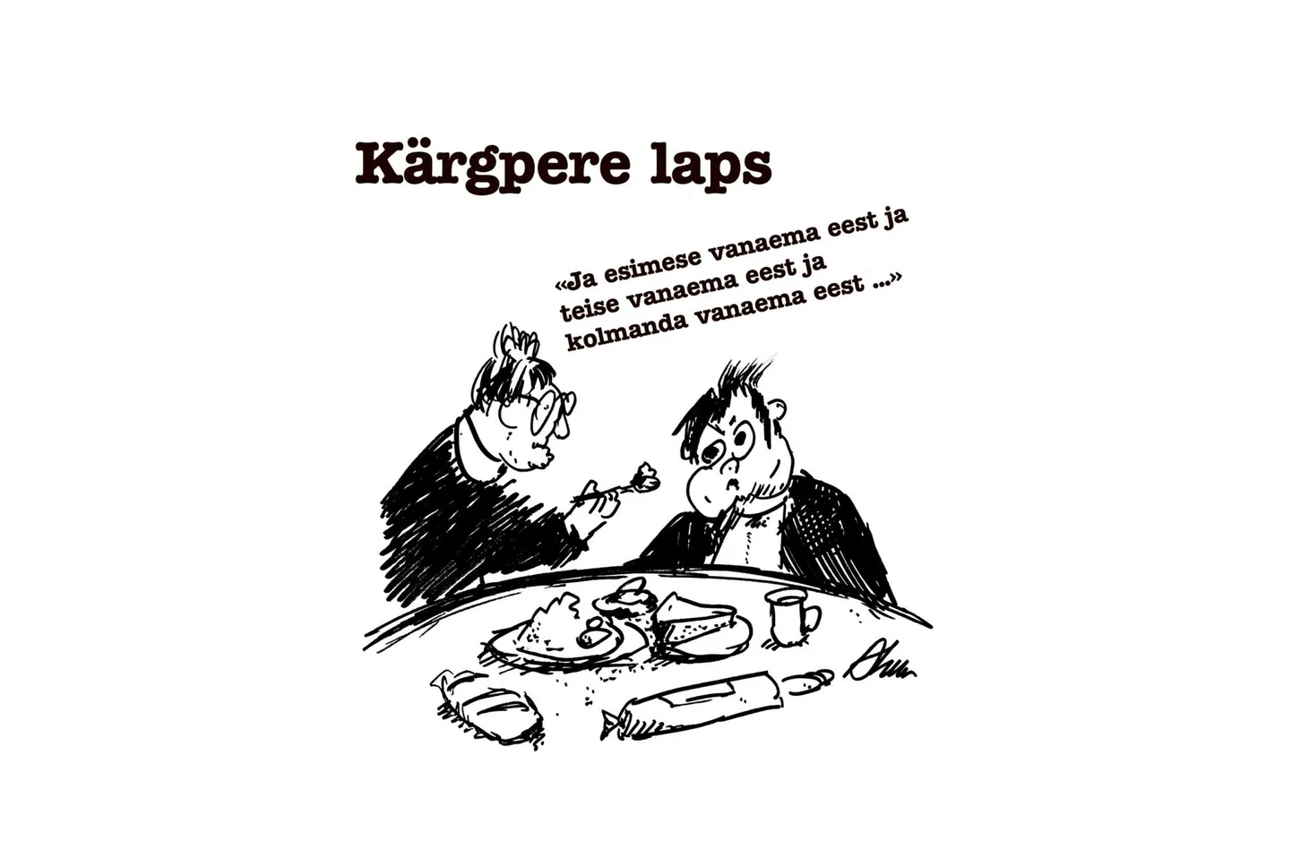 Söömine kärgperes.
