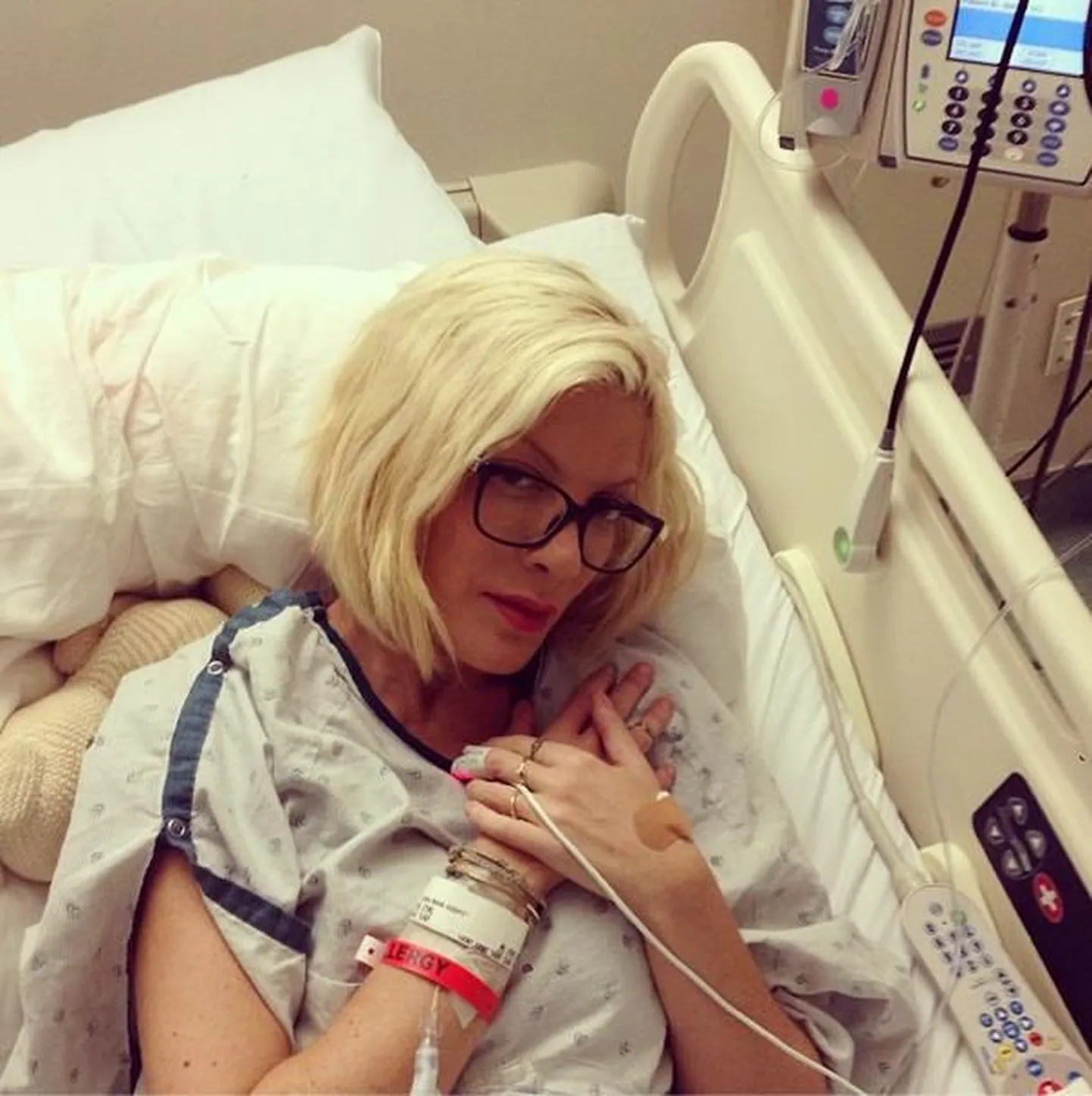 Tori Spelling haiglas