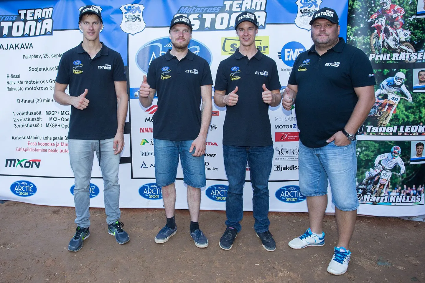 Team Estonia 2016 eelmisel aastal Itaalias. Vasakult: Priit Rätsep, Tanel Leok, Harri Kullas ja Lauri Roosiorg.