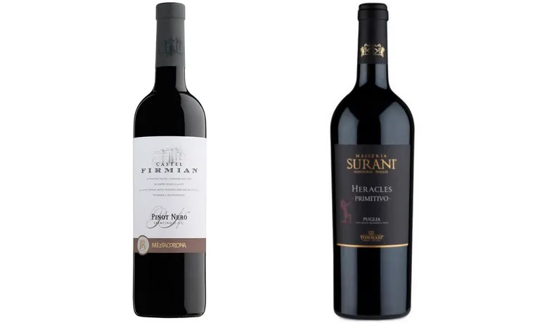 Castel Firmian Pinot Nero, Masseria Surani Heracles Primitivo