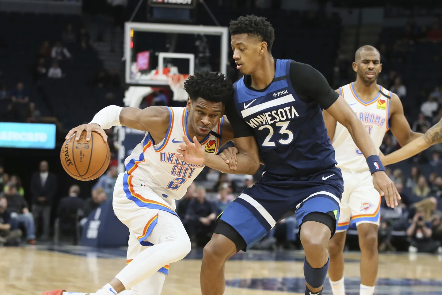 Shai Gilgeous-Alexander pöörases mängus Minnesota vastu.