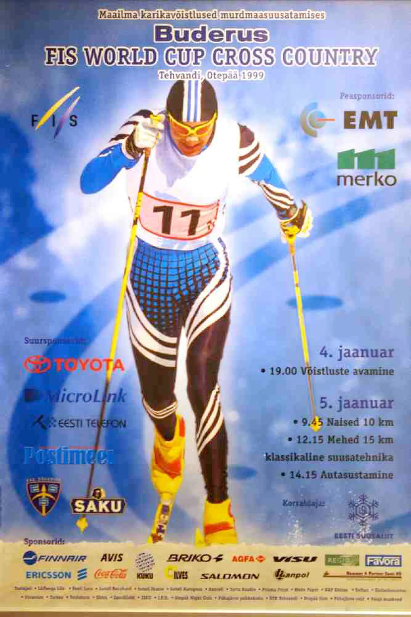 Esimese Otepää MK-etapi plakat.