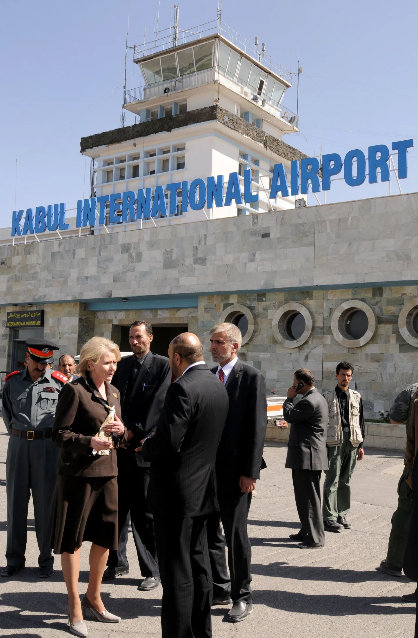 Kabuli rahvusvahelise lennujaama ehitusjärgus terminalihoone.