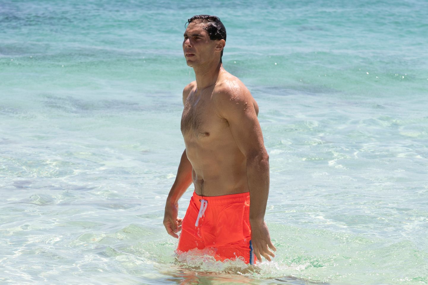 Rafael Nadal võttis uue aasta vastu Austraalias, Perthi lähedal asuval Rottnesti saarel.