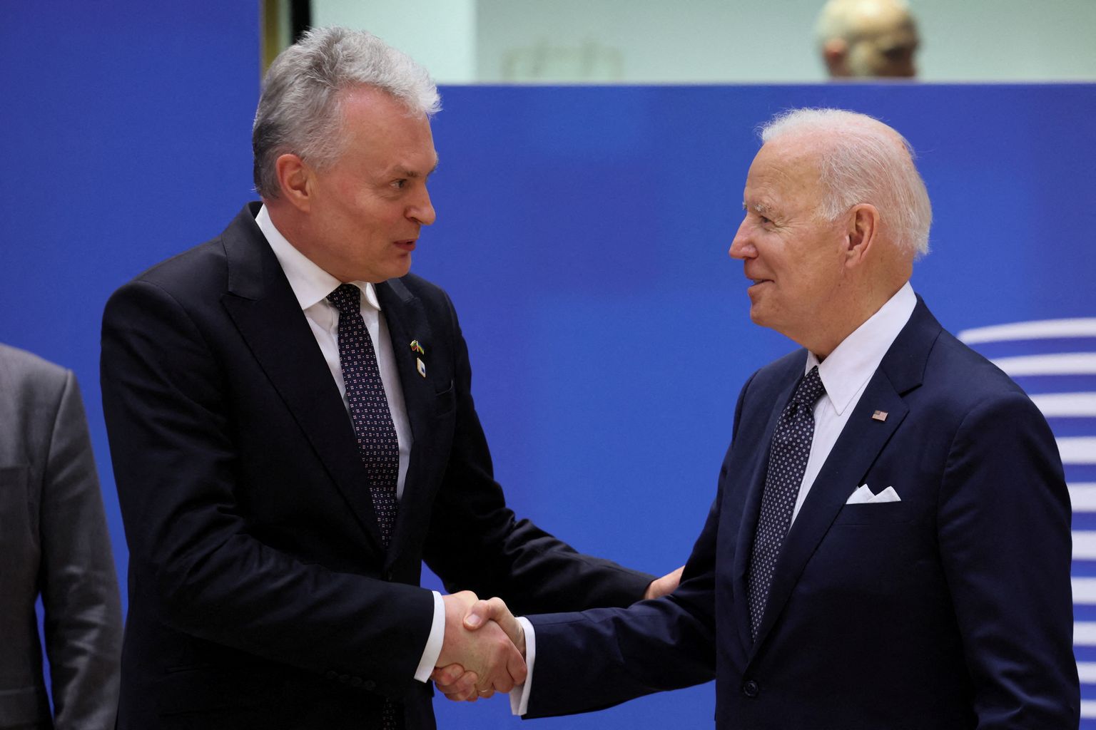 USA president Joe Biden ja Leedu president Gitanas Nausėda Brüssel 24. märts 2022.