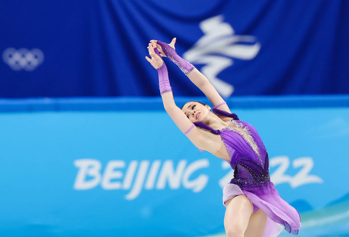 Камила Валиева, ОИ в Пекине, 2022, короткая программа.