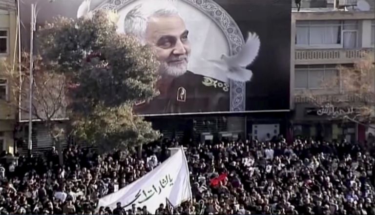 Iraani kindrali Qassem Soleimani mälestamine 7. jaanuaril ta kodulinnas Kermanis