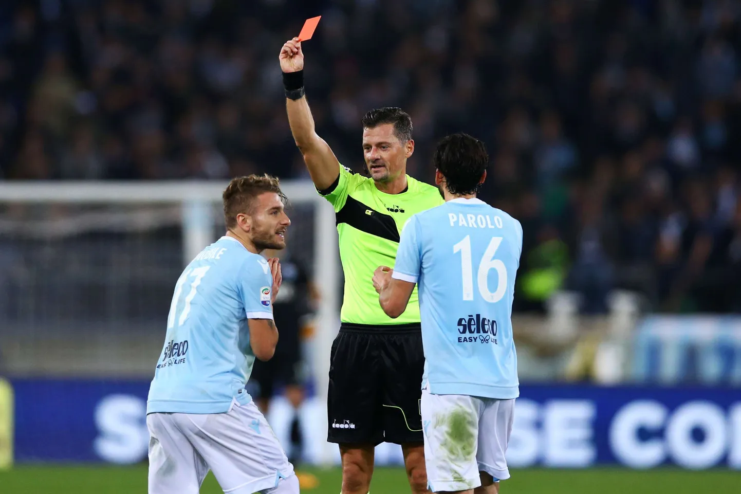 Piero Giacomelli saatis Ciro Immobile väljakult minema.