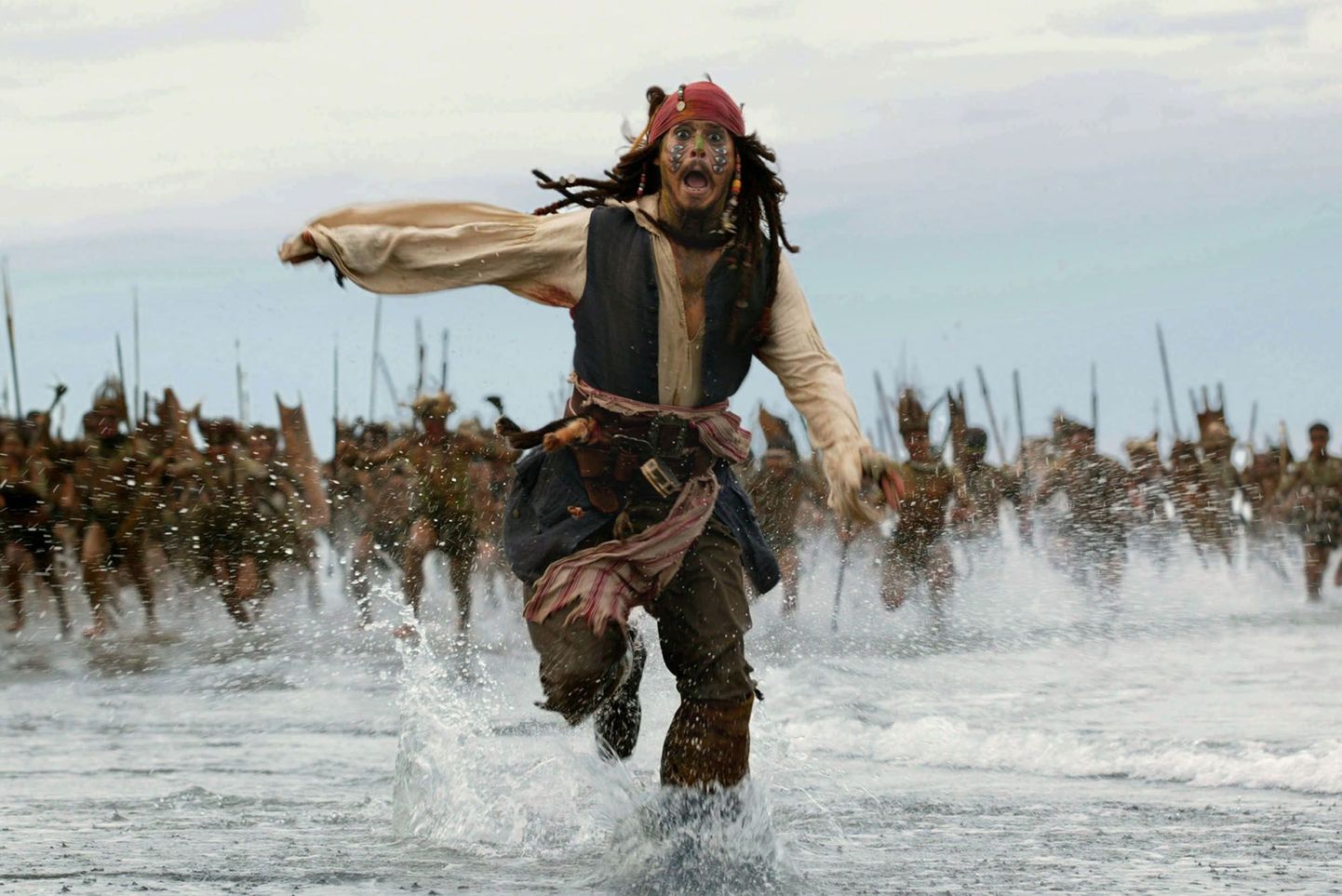 Johnny Depp kapten Jack Sparrowna