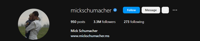 Mick Schumacheri Instagram.