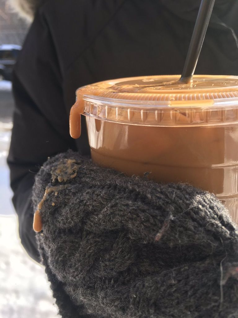 Chicagos on nii külm, et kohv jäätus sekunditega