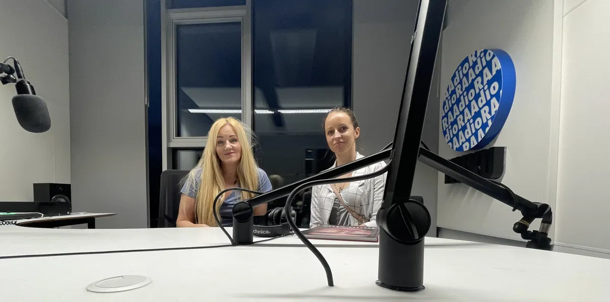 Pamela Maran ja Kristina Herodes saate «Naistejutud» stuudios.