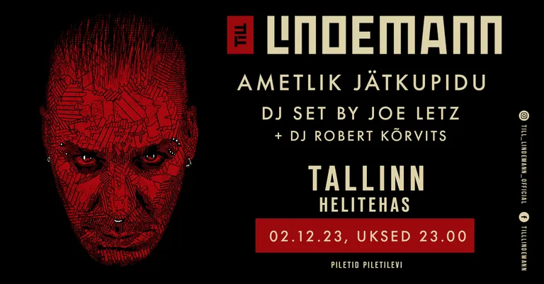 Till Lindemanni sõu järelpidu toimub 2. detsembril Helitehases.
