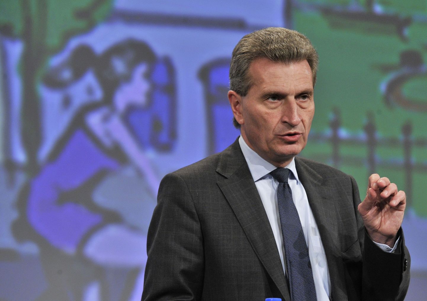 Euroopa Komisjoni energeetikavolinik Günther Oettinger.