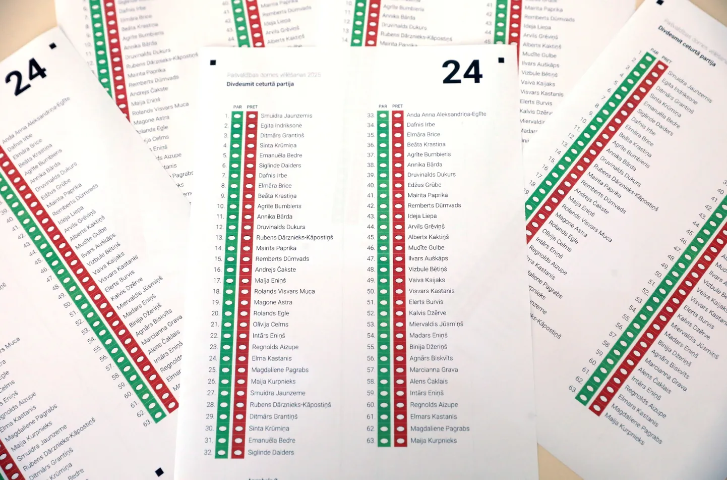 Jauno, uzlaboto vēlēšanu zīmju paraugs, kādu Centrālā vēlēšanu komisija piedāvā izmantot jau 2025.gadā gaidāmajās pašvaldību vēlēšanās.