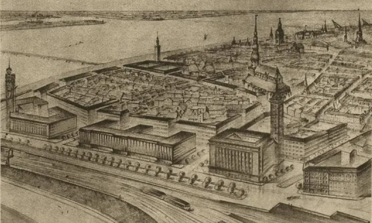 Vecrīgas pārbūves plāns 1939. gadā