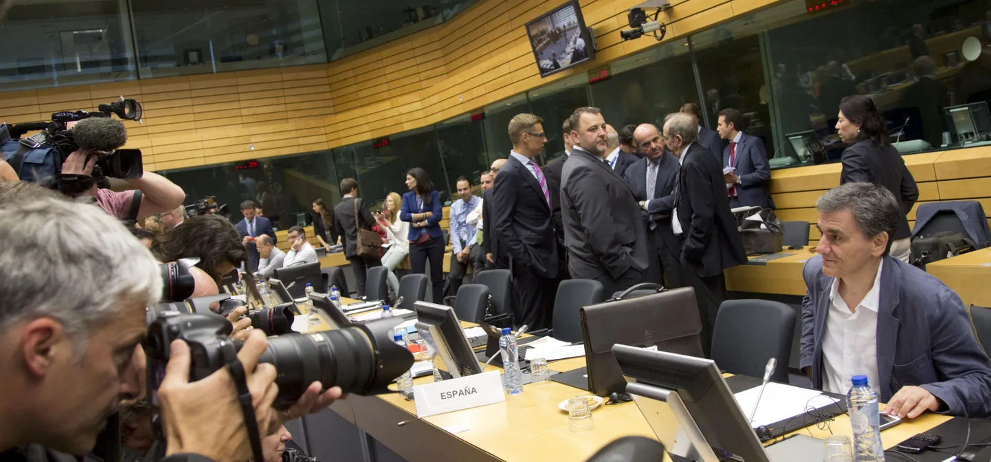 Eurogrupi rahandusministrite kohtumine Brüsselis.