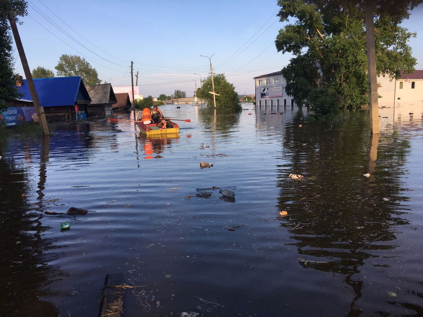 Plūdu radītie bojājumi Krievijā, Irkutskā