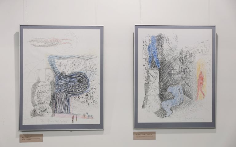 Două lucrări de Eero Ejavoinen din seria „Piranesi Fall”.