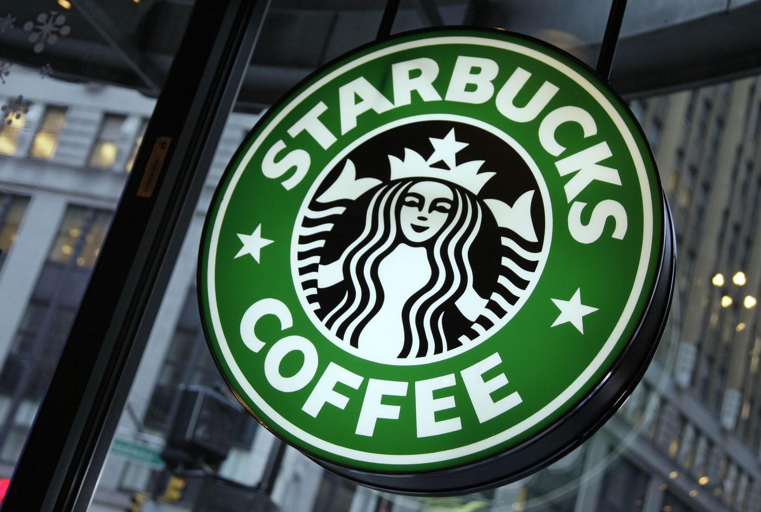 Maailma kohvihiiglase Starbucksi logo.