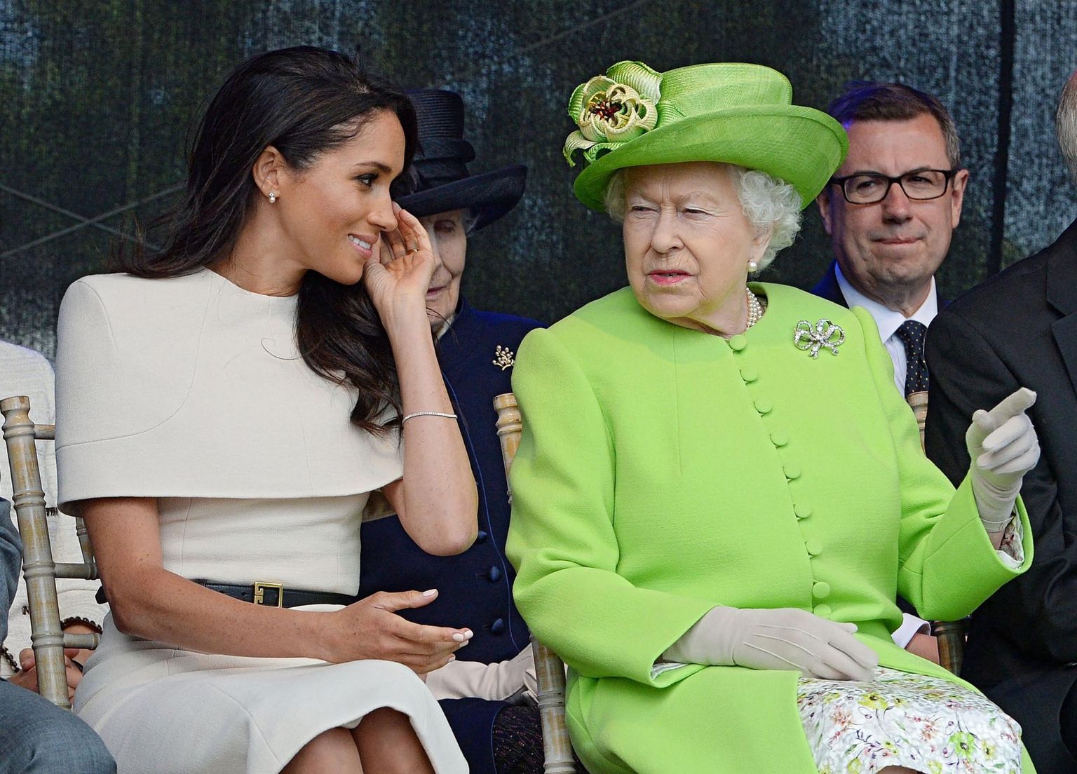 Meghan Markle ja kuninganna Elizabeth II 2018. aastal.