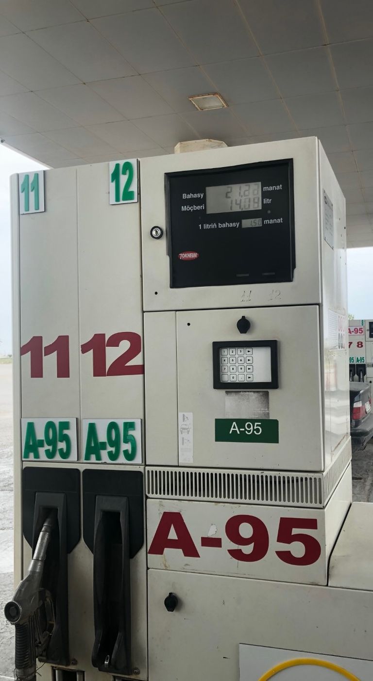 Kütusehind Türkmenistanis.