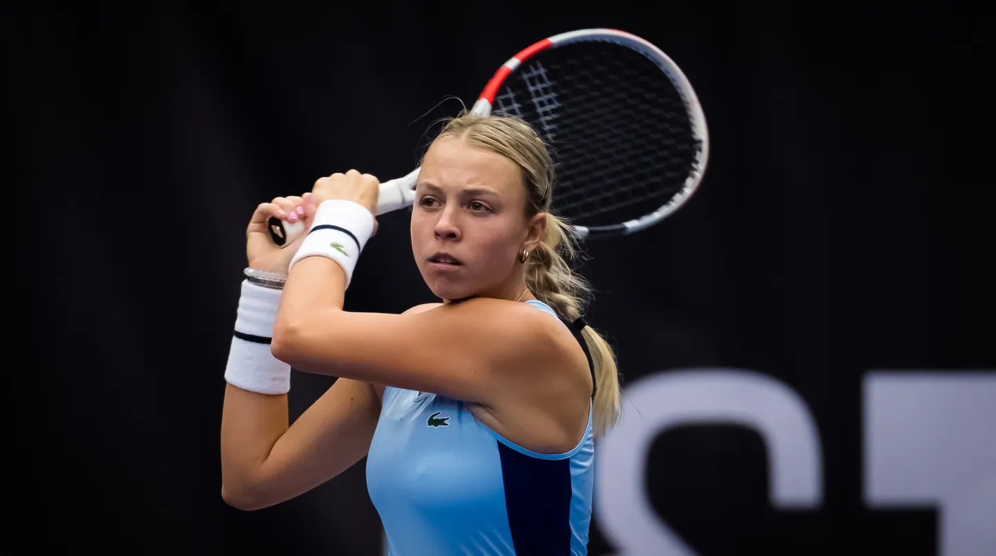 Anett Kontaveit Ostrava turniiri avaringis.