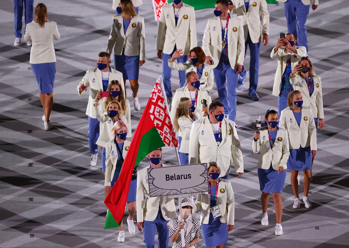 Сборная Белоруссии на Олимпиаде в Токио.