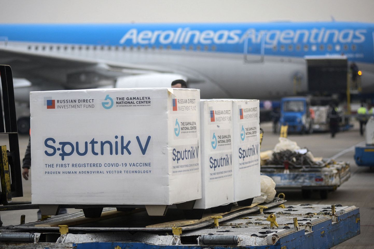Täna Argentinasse jõudnud 550 000 Sputnik V vaktsiinidoosi.