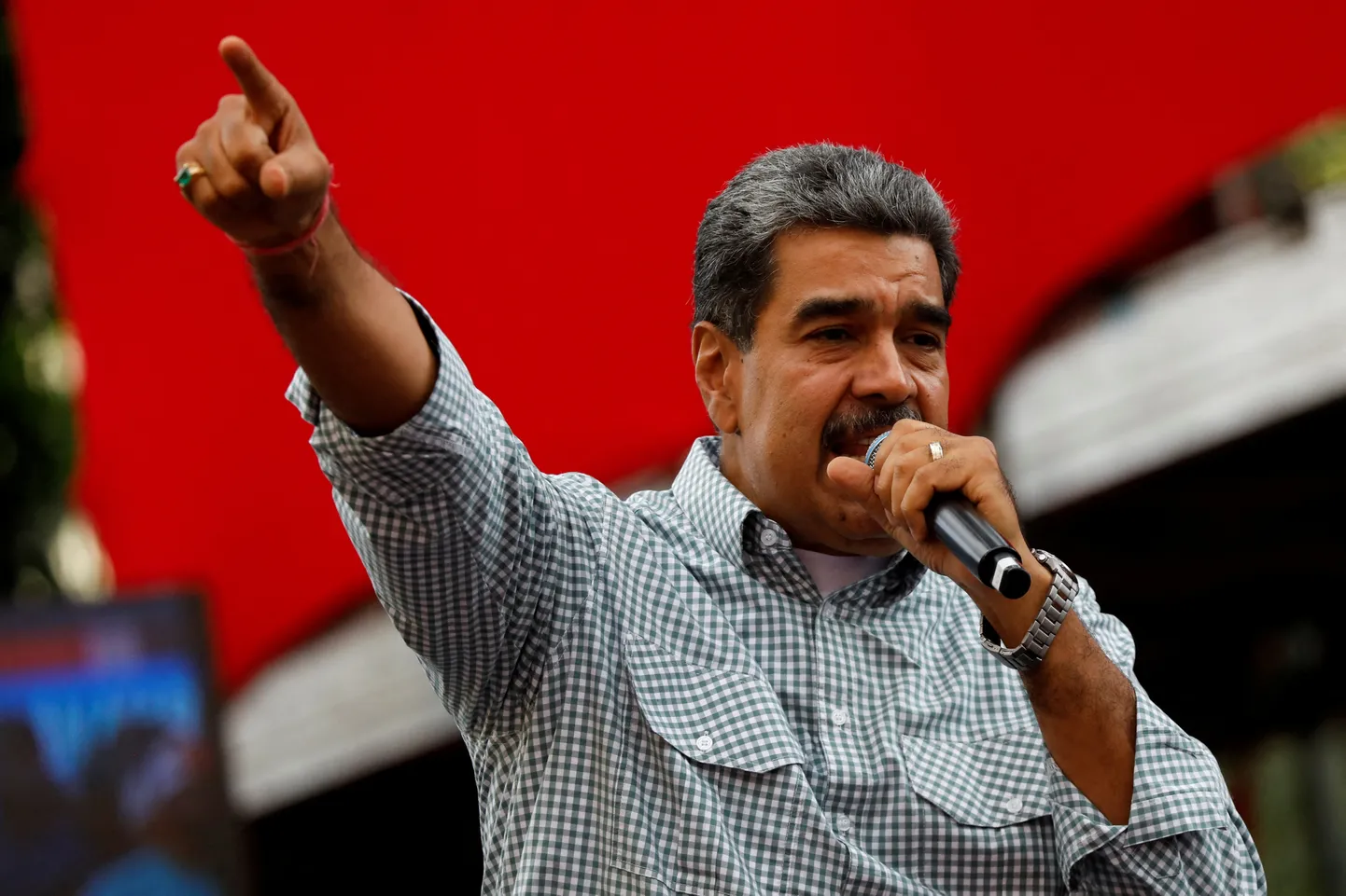 Venezuela president Nicolas Maduro pidas 28. augustil 2024 Caracases kõne, millega tähistas valimisvõitu.