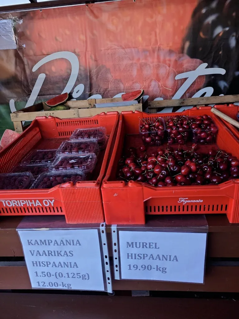 Цены на ягоды около магазинов Rimi