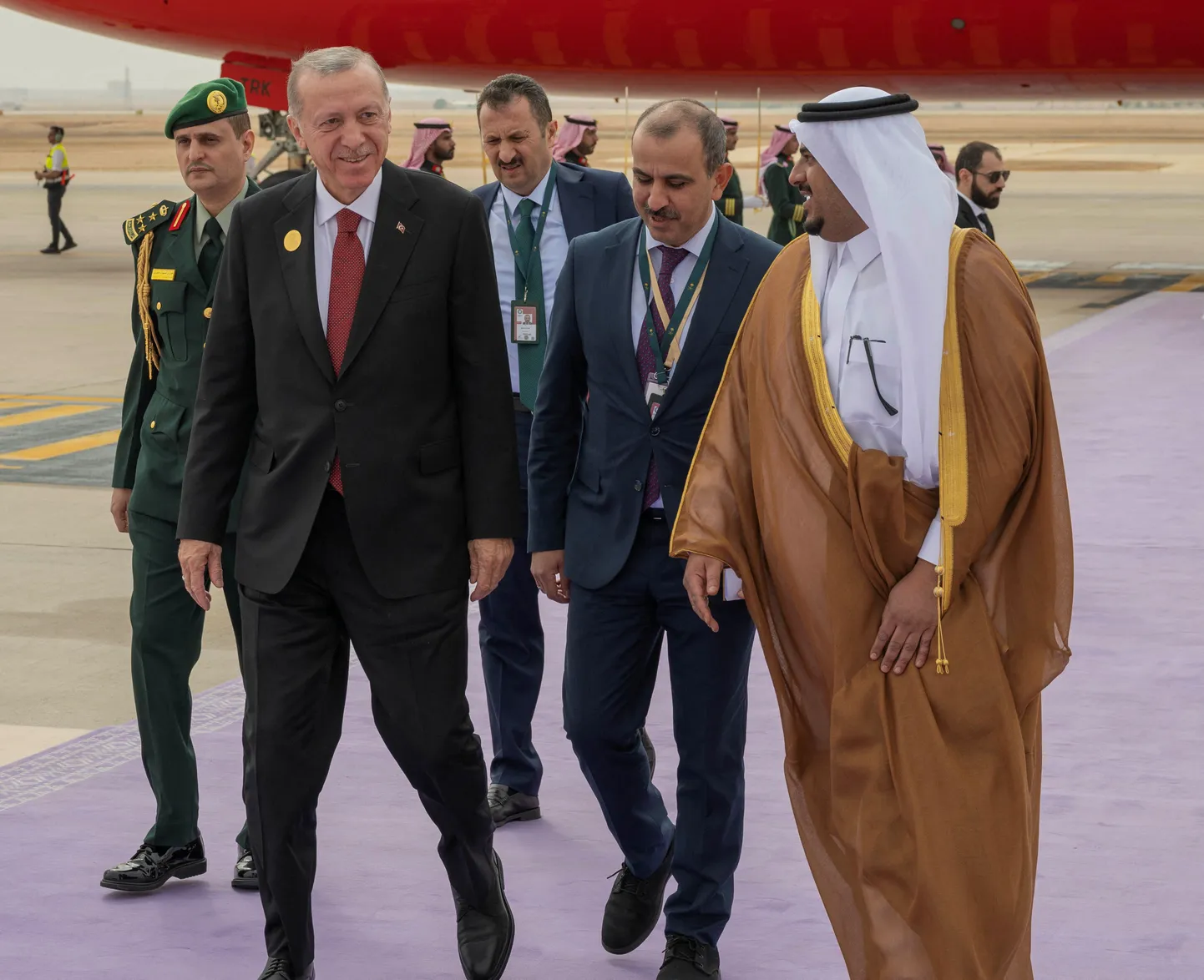 Kohtumisele saabus teiste seas ka Türgi president Recep Tayyip Erdoğan.