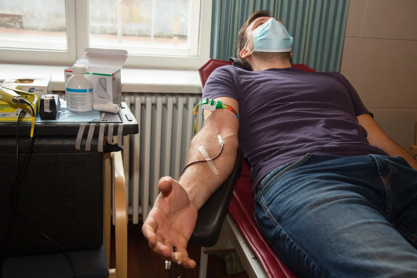 Sakala keskuses toimunud Tartu ülikooli kliinikumi verekeskuse doonoripäev.