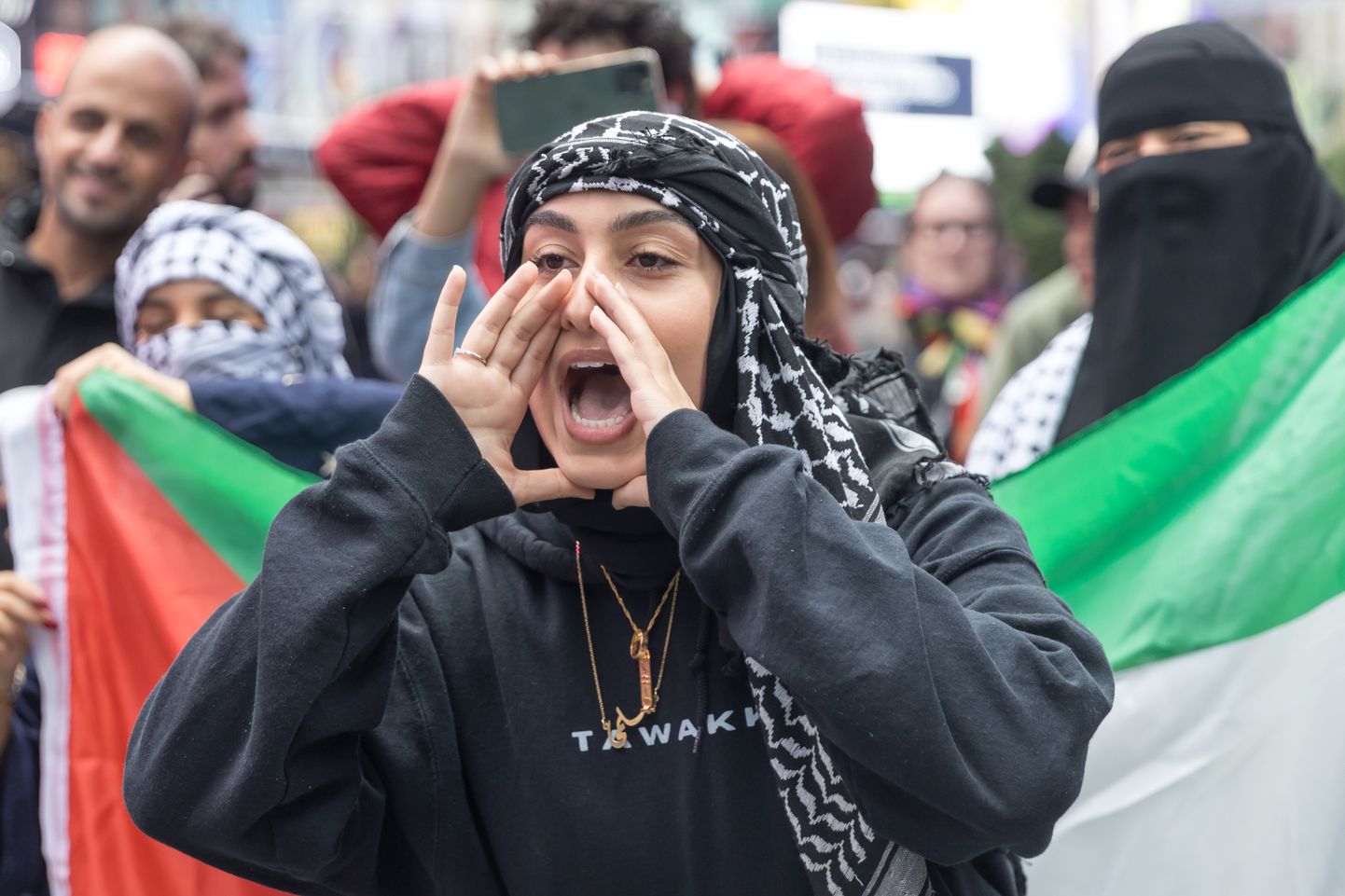 Palestiina-meelne meeleavaldus New Yorgis. Foto: Vanessa Carvalho/ZUMA Press Wire