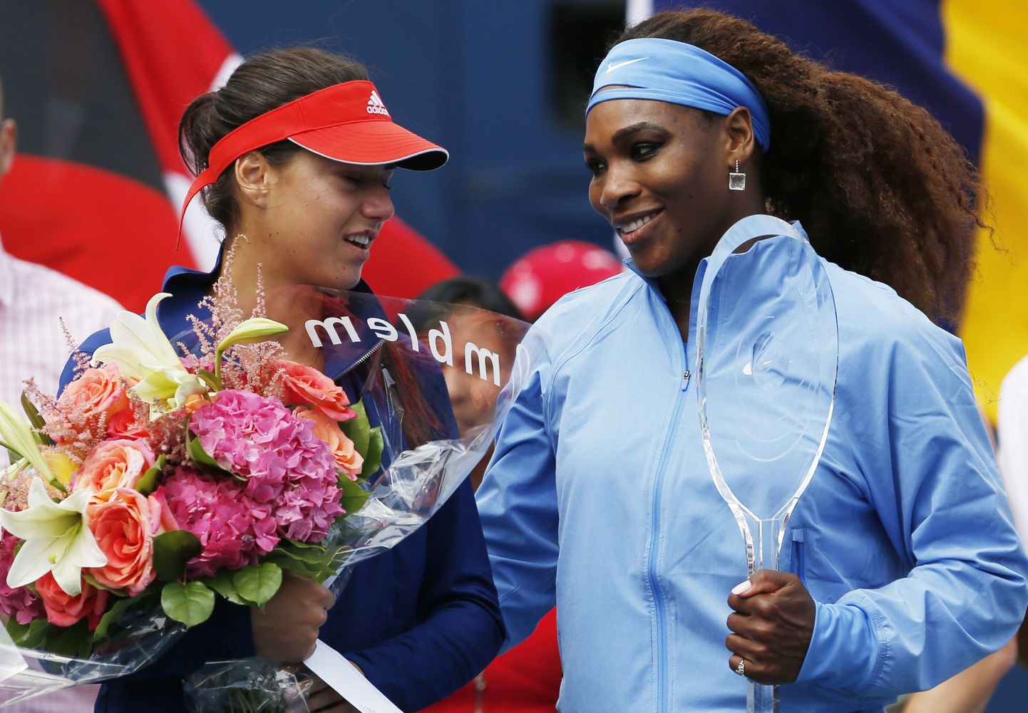 Serena Williams (paremal) ja Sorana Cirstea.