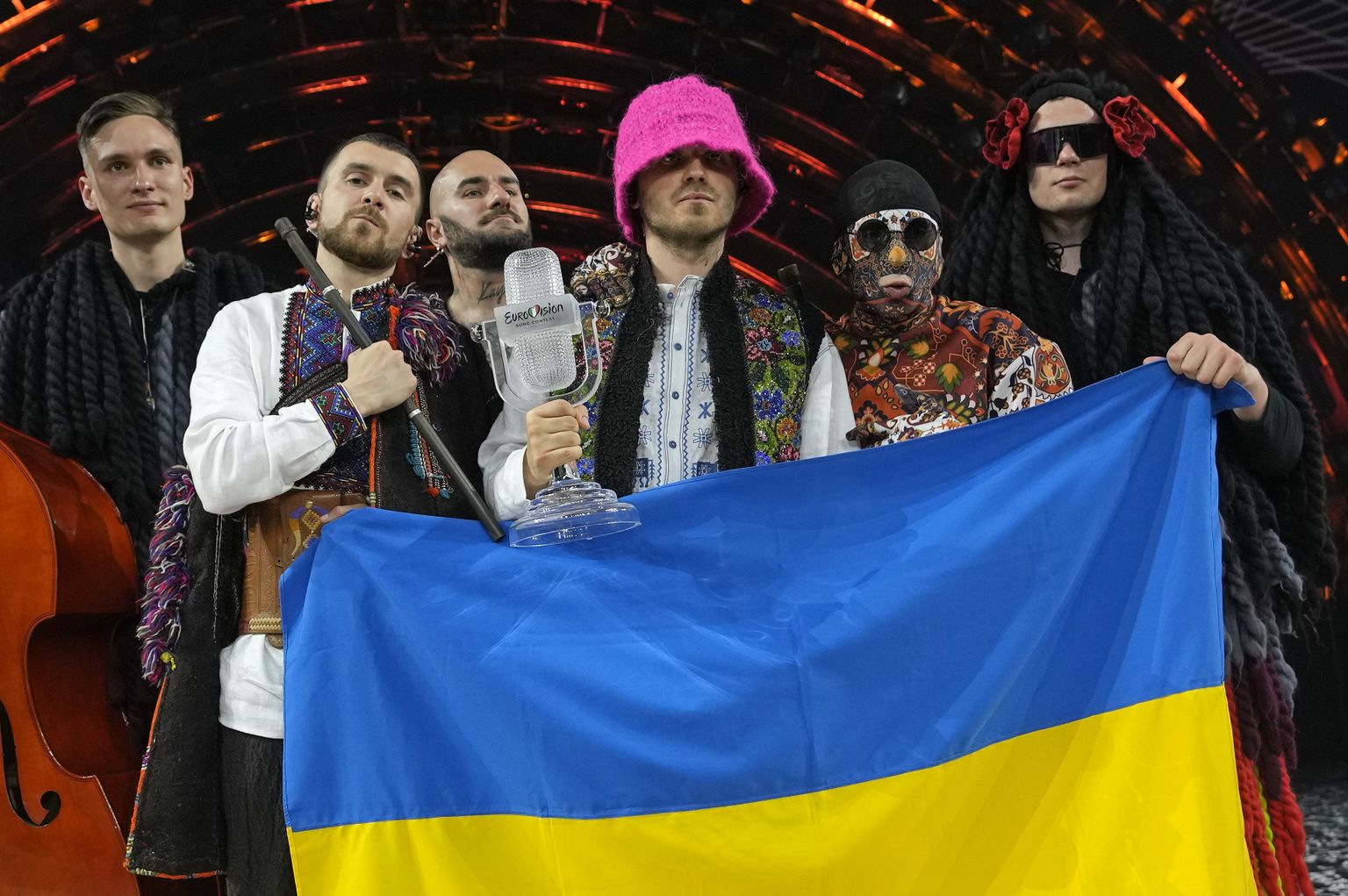 Kalush Orchestra Ukrainast, kes võitis 2022. aasta Eurovisiooni uskumatuna näiva 631 punktiga.