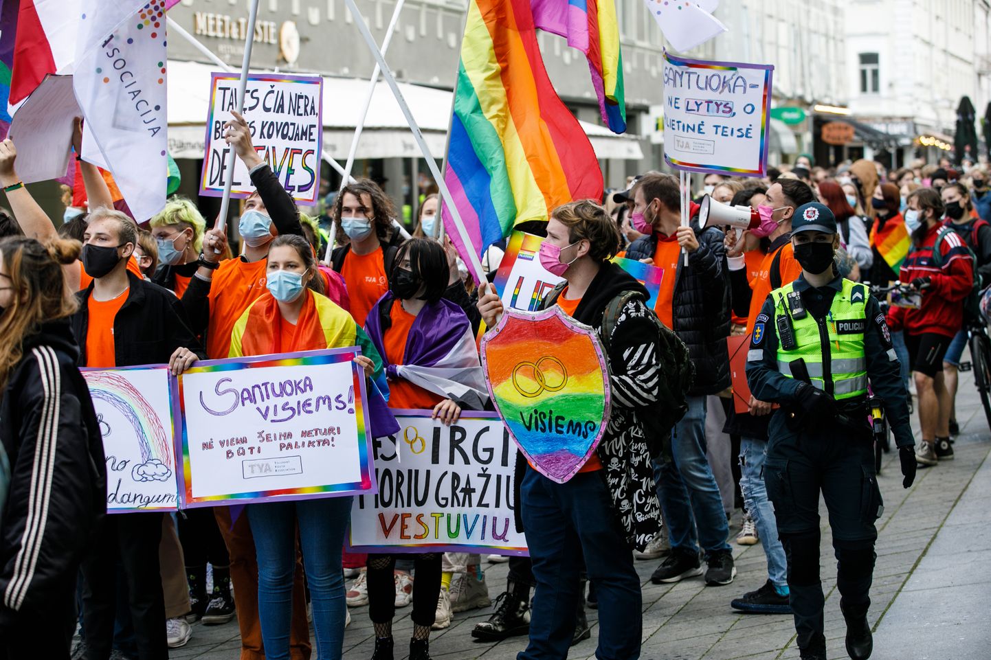 Mullu septembris Kaunases aset leidnud meeleavaldus LGBT õiguste kaitseks.