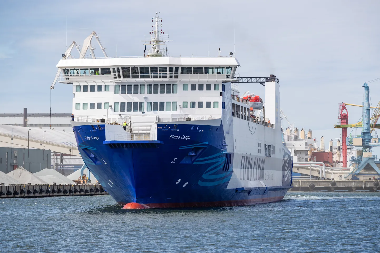 Eckerö Line'i uus laev Finbo Cargo esimene reis Muuga sadamasse.