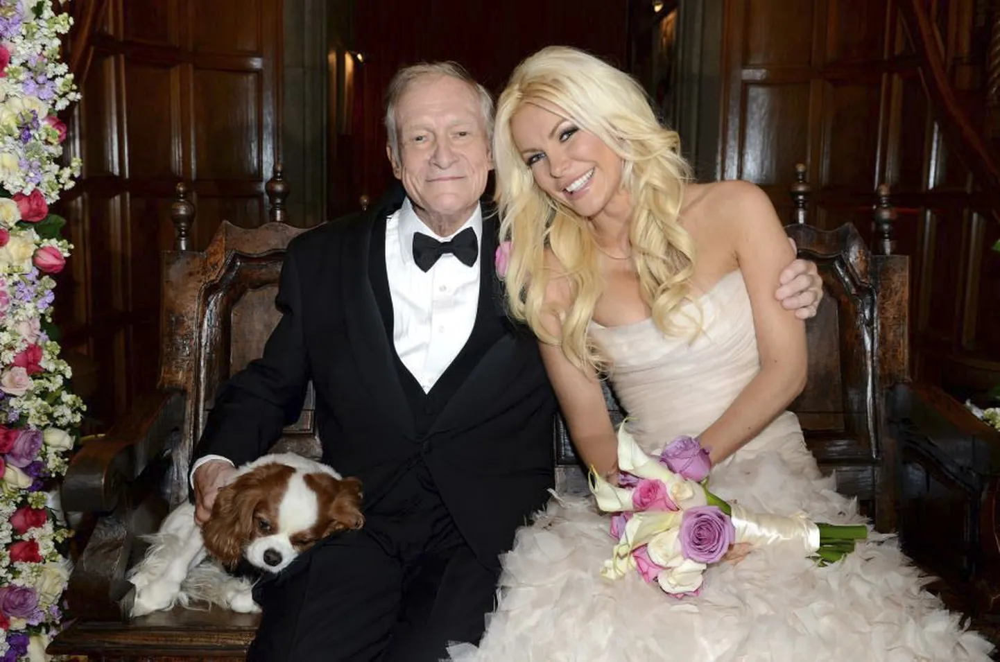 Hugh Hefner ja Crystal Harris oma pulmapäeval, 31. detsembril 2012