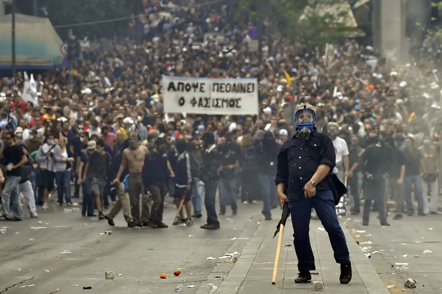 Беспорядки в Греции.