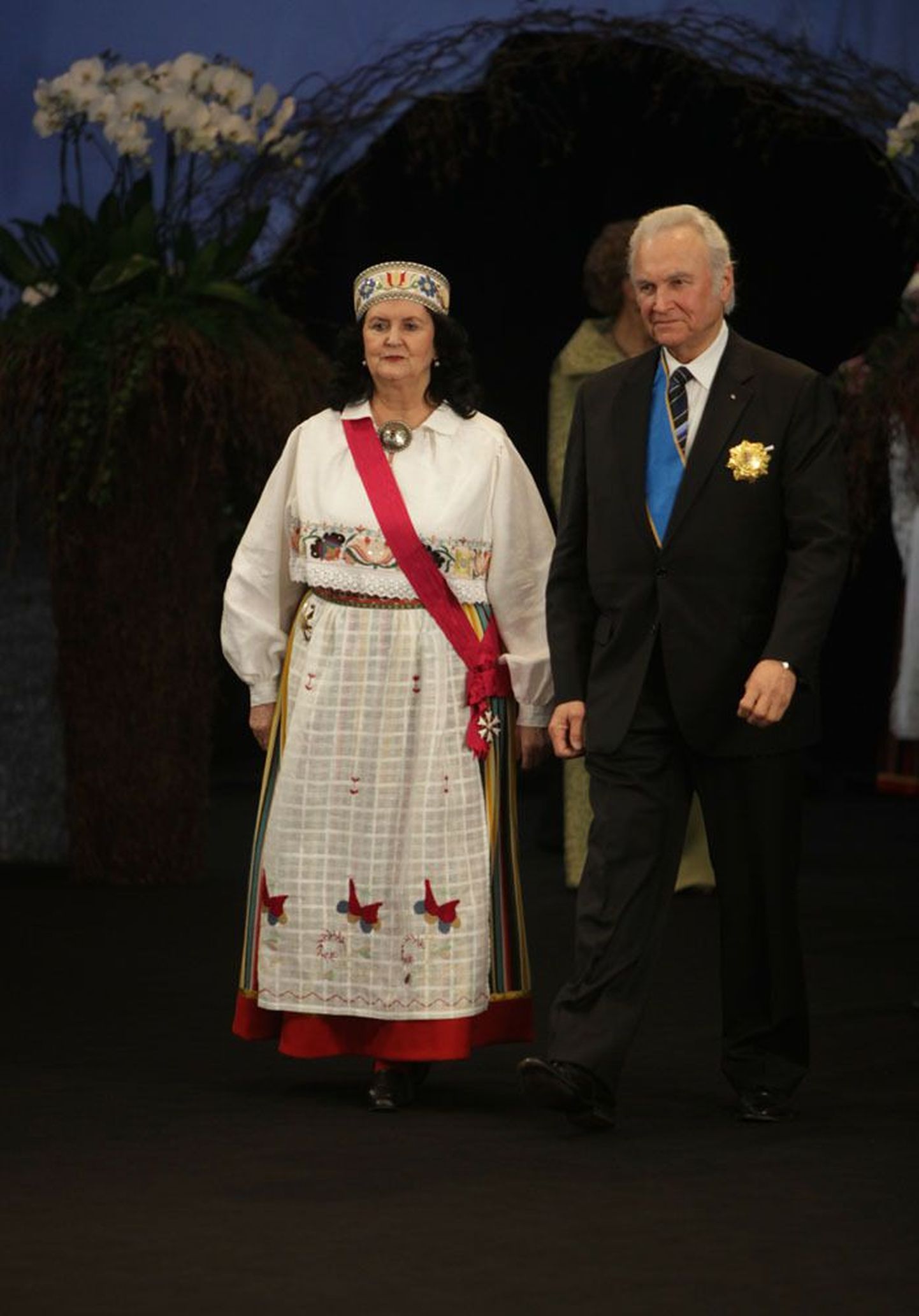 Eelmine riigipea Arnold Rüütel ja Ingrid Rüütel