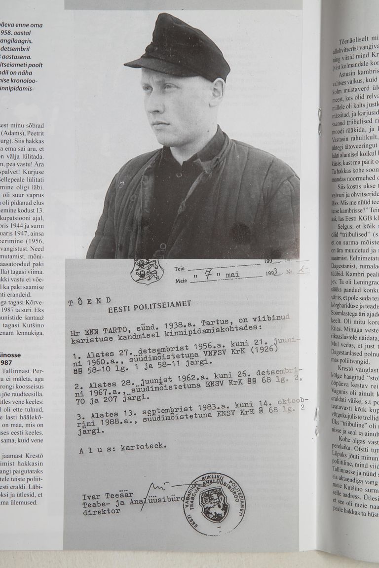 Endine poliitvang Enn Tarto. 82 Eestile elatud aastat, neist 14 Nõukogude Liidu vangilaagrites.