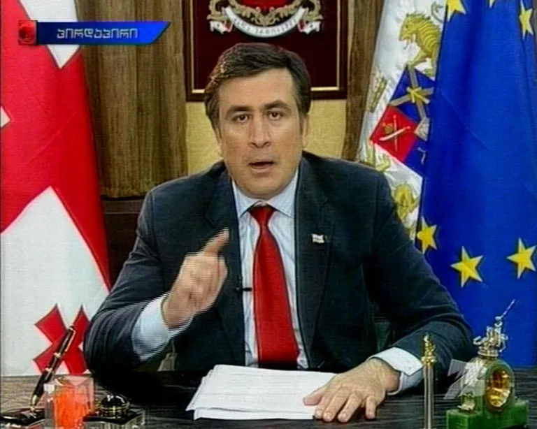 Михаил Саакашвили, 2008 год.