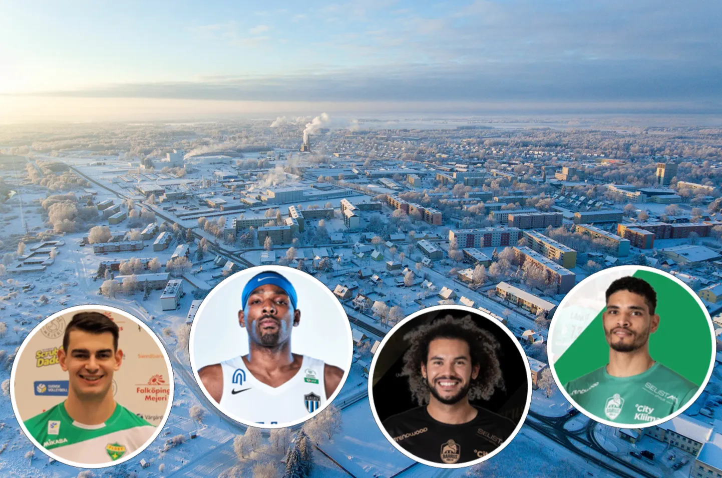 Eestis mängivad leegionärid Matthew Aubrey (Austraalia), Brandis Raley-Ross (USA), Gabriel Chancy (Kanada) ja Renato Oliveira Santos (Brasiilia) kõnelesid, kuidas nad siinse külmaga hakkama saavad.