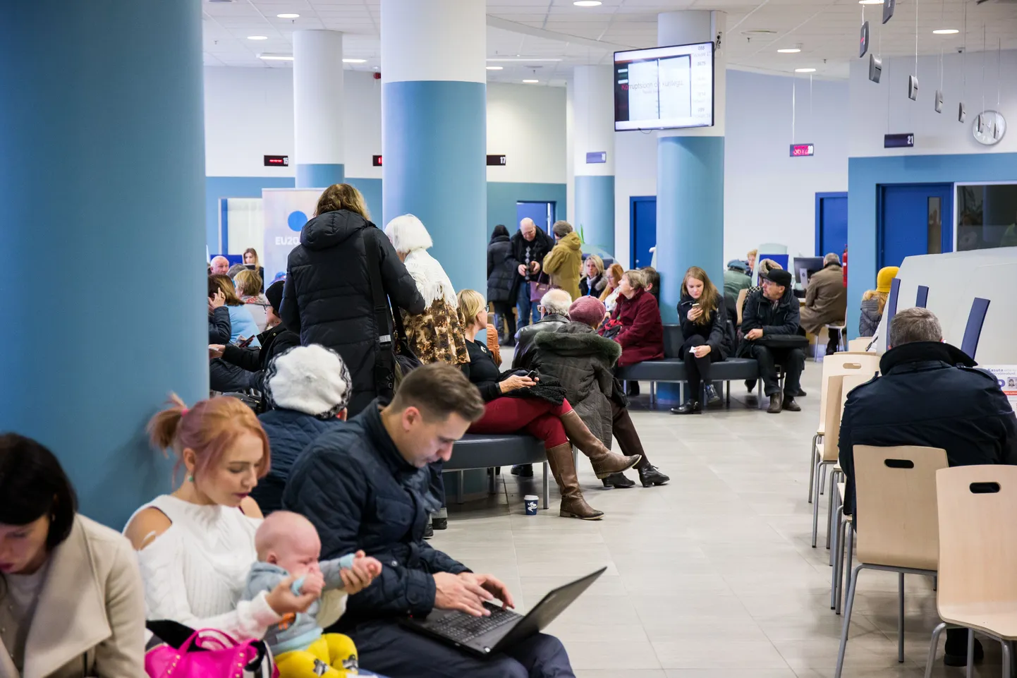Järjekord PPA teenindussaalis.