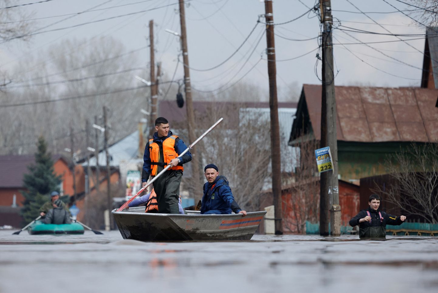 Üleujutused Venemaal Orenburgi oblastis 10. aprillil 2024. a.