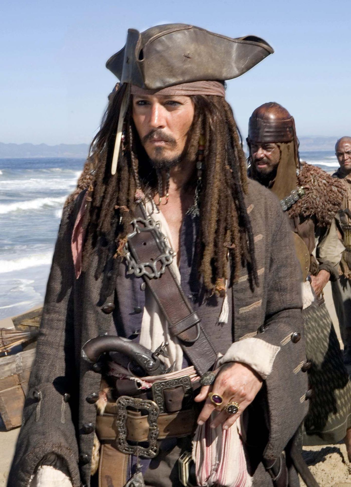 Johnny Depp kapten Jack Sparrow rollis filmis «Kariibi mere piraadid: maailma lõpus»
